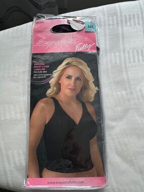 Exquisite Form, Size 36 C, Black, New
